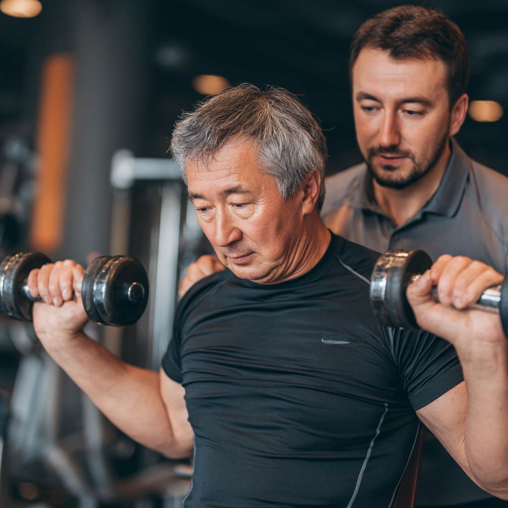 45-60 yosh fitnes mashg'ulotlari